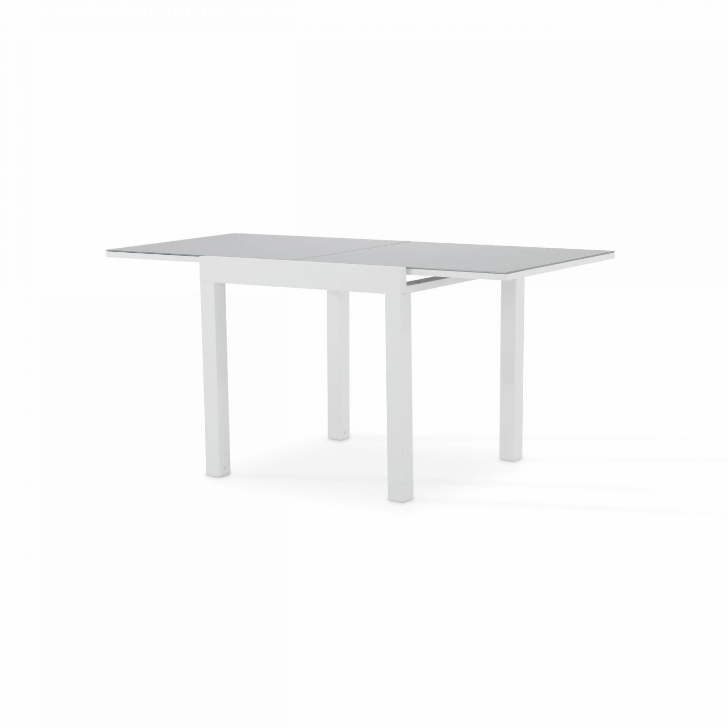 Mesa de jardín aluminio blanco 160/80x80 cm - Tokyo White